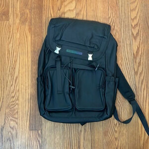 Himz Warrior 15 Inch Cinch Top Laptop Backpack Travel Bag Black NWT